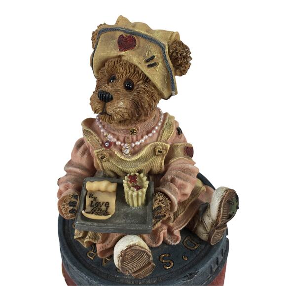 The Boyd Collection Bearstone Love & Kisses Music Box  You’ve Got A Friend - Picture 3 of 6